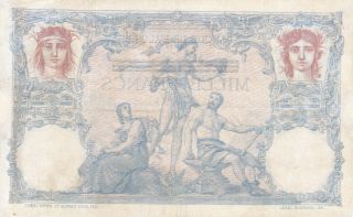 1000 FRANCS FINE BANKNOTE FROM GERMAN OCCUPIED TUNISIA 1942 PICK - 31 2
