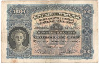 Switzerland 100 Francs 1931 P - 35g