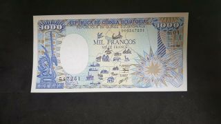 Bank Of Guinea,  1000 Francs 1985,  Unc