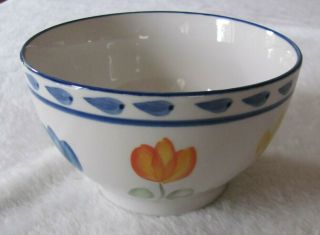 Montgomery Ward - Tulip - Multi - Color Flowers - Soup/cereal Bowl (s) - 8 Avail