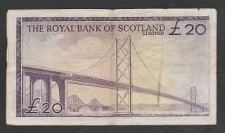 F46 Royal Bank of Scotland 20 pounds 1969,  P332 2