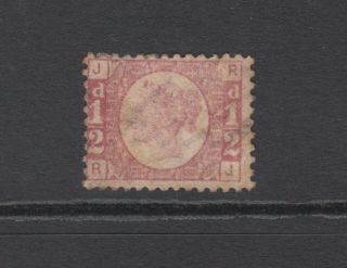 Gb Qv 1/2d Rose Sg49 Plate 6 Bantam " Rj " 1870 No Gum / Stamp