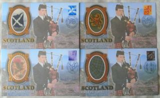 Gb 4 Signed Covers Set - Scotland First Pictorial Issue 1999 Inc Nicola Sturgeon