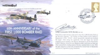 Mf3 Ww2 Wwii Manchester Vc Raf Cover Signed Horsley Dfc 617 Sqn