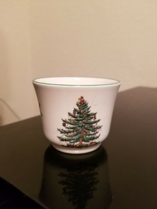 Spode Christmas Tree Votive Cup Candle Holder S3324 Made In England 3 X 2.  25