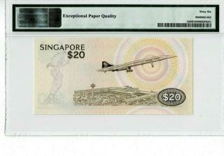 SINGAPORE P 12 1979 20 DOLLARS PREFI A/73 PMG 66 EPQ GEM UNC 2