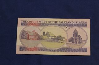 FALKLAND ISLANDS / 1 POUND 1984 P.  12 UNCIRCULATED GREAT LOW SERIAL (A000110) 2