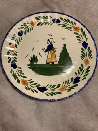 Vtg Blue Ridge Southern Pottery French Peasant Plate 10 1/4”