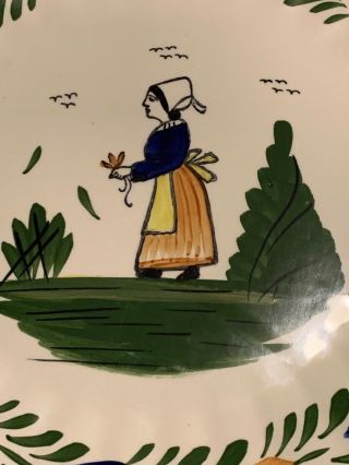 Vtg Blue Ridge Southern Pottery FRENCH PEASANT Plate 10 1/4” 2