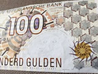 Netherlands.  100 gulden Banknote 3
