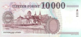 Hungary 10,  000 Forint Currency Banknote 1999 XF/AU 2