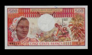 Gabon 500 Francs (1974) L2 Pick 2a Au - Unc.