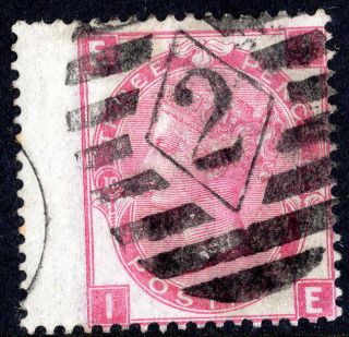 Qv 1867 - 80 3d Pale Rose Sg102 / Sg103 Spray Wmk Plate 10 Letters Ie Good