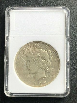 1922 - D Peace Silver Dollar Error Rotated Severe Die Rotation Denver $1 Coin