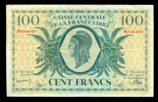 1941 French Equatorial Africa 100 Francs