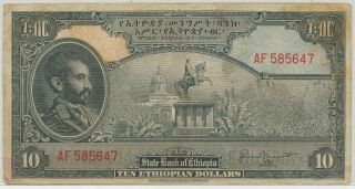 (s) 612231 - 68 Ethiopia 10 Dollars Nd (1945),  P.  14b
