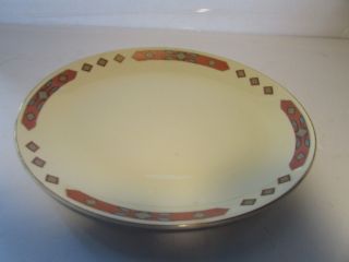 Iroquois Red 11 Inch Oval Serving Platter Ws George Cavitt Shaw Diamond Band (o)