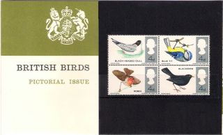 Gb 1966 British Birds Presentation Pack