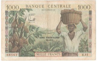Cameroon 1000 Francs 1962 P - 12