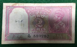 Reserve Bank Of India 2 Rupees Bank Note