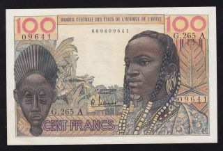 West African States - - - - - 100 Francs Banknote - - - - - Unc - - - -