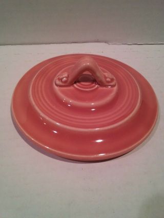 Vintage · Homer Laughlin · Harlequin Rose Fiesta Sugar Bowl ( (lid Only))