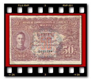 Malaya P - 10b 50 Cents Dollar 01.  07.  1941 Banknote King George Vi Thomas De La Rue