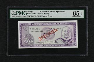 1978 Tonga " Collector Series Specimen " 5 Pa 