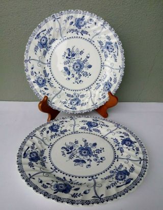 Johnson Brothers - Indies (blue) - Dinner Plates - Pair - England