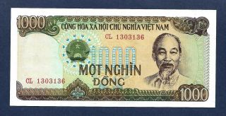[an] Vietnam 1000 Dong 1987 P102 Unc