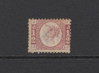 Gb Qv 1/2d Rose Sg49 Plate 11 Bantam " Jj " 1870 No Gum / Stamp
