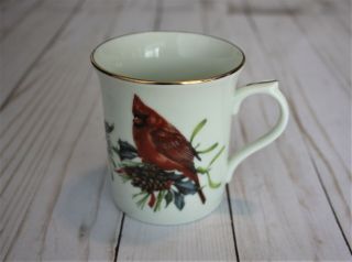 Lenox Coffee Tea Cup Winter Greetings Cardinal