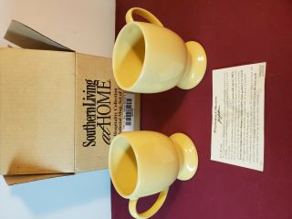 Southern Living At Home Gail Pittman Hospitality Coffee Mugs Butter (set Of Two)