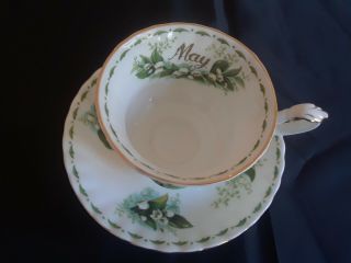 Royal Albert Flower Of The Month - May Lily Of The Valley - Tea Cup And Saucer