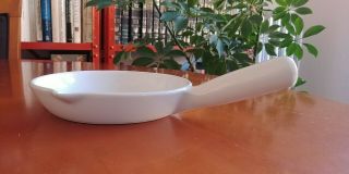 APILCO FRANCE WHITE PORCELAIN DISH WITH HANDLE AND SPOUT 3