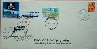 Great Britain 2009 Glasgow Cover With Isle Of Pabay & Island Of Longay Locals