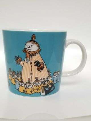 Arabia Finland Moomin Characters Light Blue Coffee Cup Scarecrow Family Ex