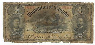 Dominion Of Canada $1 One Dollar 1898 Poor.  Jo - 8428