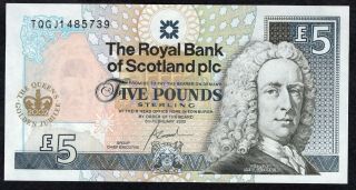 5 Pounds From Scotland 2002 The Queen Jubilee Unc 2