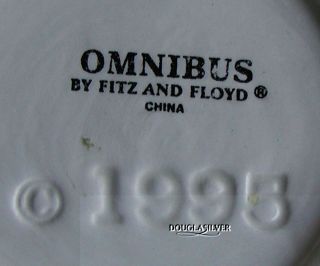 FITZ & FLOYD COUTRY GARDEN CHINA SCULPTERED 4 1/4 