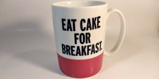 Kate Spade York Coffee Mug " Eat Cake For Breakfast " Things We Love,  Lenox