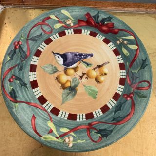 Dinner Plate - Winter Greetings By Lenox - Nuthatch