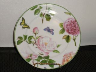 Spode Home Roses Butterflies Flowers Salad Plate Portmeirion Group 7.  5 "