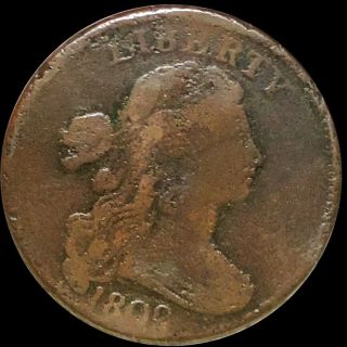 1802 Draped Bust Large Cent Nicely Circulated Philadelphia 1c Copper Collectible