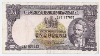 Zealand 1 Pound Nd (1956 - 1967) Fleming