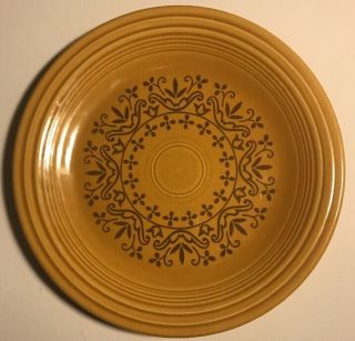 Vintage Casualstone By Coventry 10 " Dinner Plate In Antique Gold Fiesta