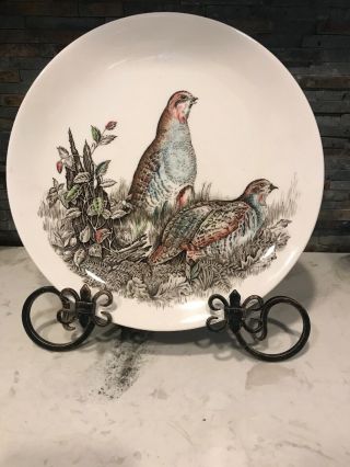 Vtg Johnson Brothers Game Birds Partridge Oval Dinner Plate/platter