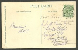 Cambridge Clare Bridge Post Card 1/2d Gv Philatelic Congress Cambridge 1925 Cds