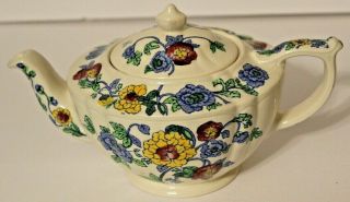 Vintage Sadler Floral / Chintz Teapot Made In England - Ca.  1937 - 1947