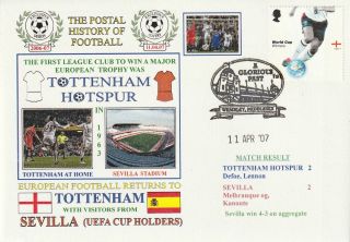 11 April 2007 Tottenham Hotspur V Sevilla Uefa Cup Dawn Football Cover